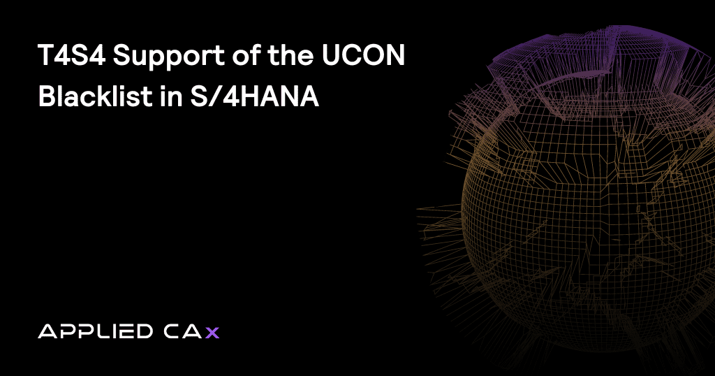 T4S4 Support of the UCON blacklist in S/4HANA